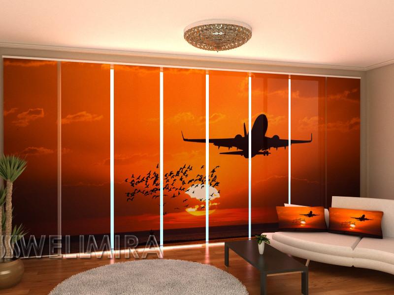Paneļu aizkari (8 daļas) Flight Home Trends