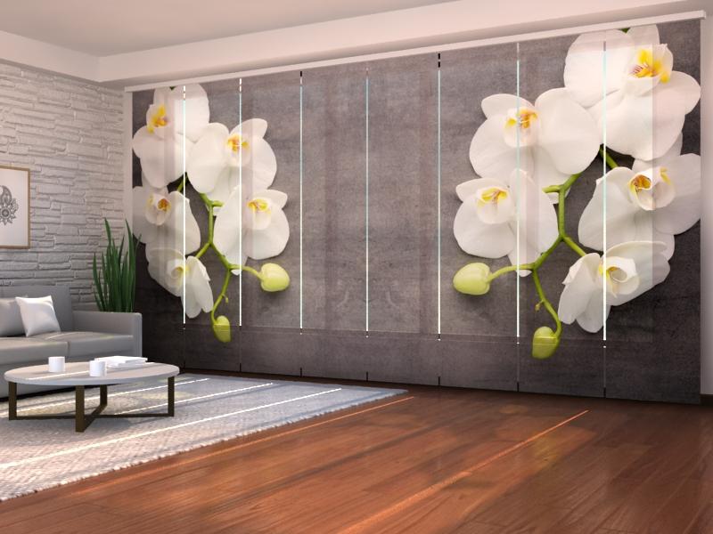 Paneļu aizkari (8 daļas) Gray and White Home Trends