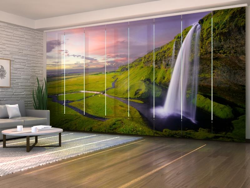 Paneļu aizkari (8 daļas) Iceland Stunning Landscape Home Trends