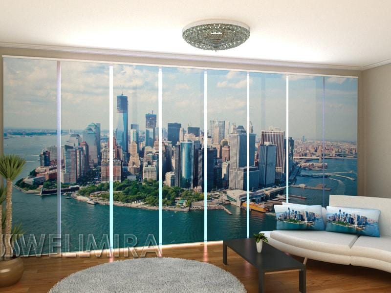 Paneļu aizkari (8 daļas) New York View from the Clouds Home Trends