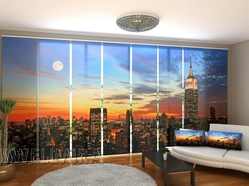 Paneļu aizkari (8 daļas) Sunrise in New York Home Trends