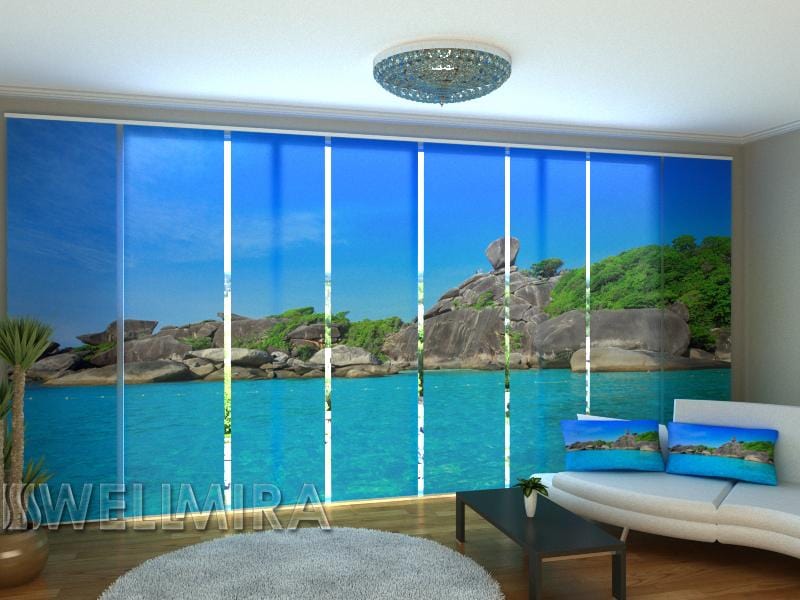 Paneļu aizkari (8 daļas) Thailand Coast Home Trends