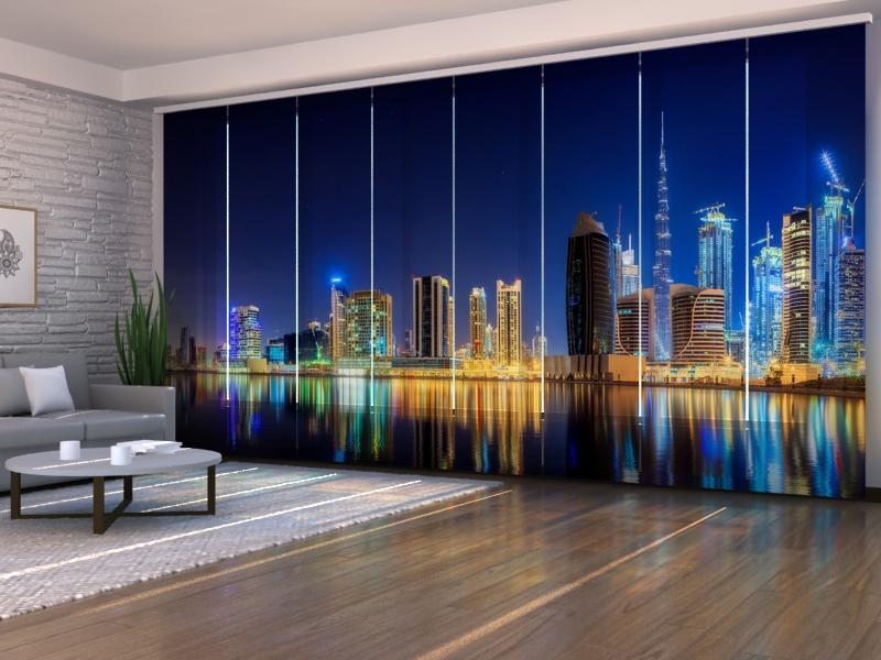 Paneļu aizkari (8 daļas) View of Business bay of Dubai Home Trends