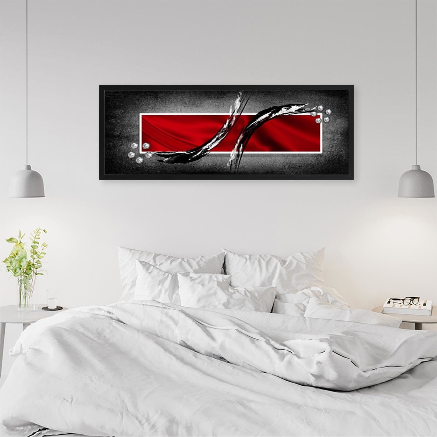 Picture in black frame PANORAMA, Abstraction Rectangle  Home Trends