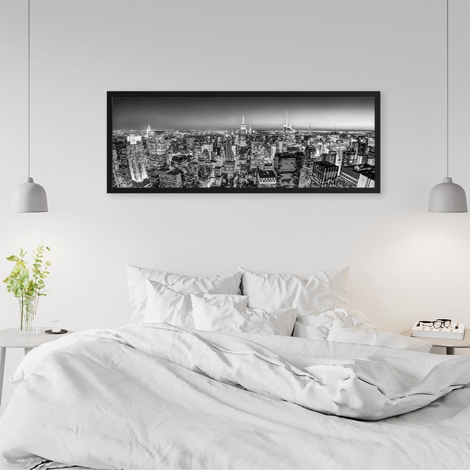 Picture in black frame PANORAMA, New York City Home Trends