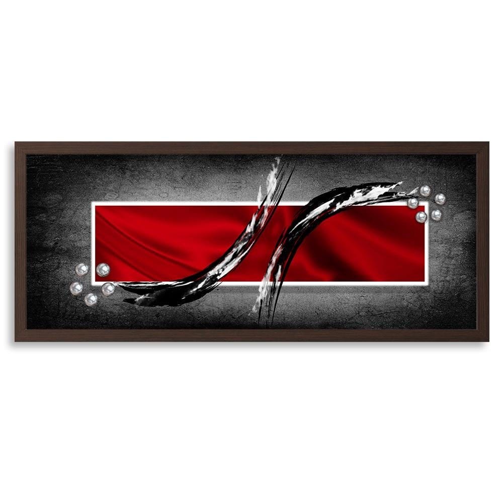 Picture in brown frame PANORAMA, Abstraction Rectangle Home Trends