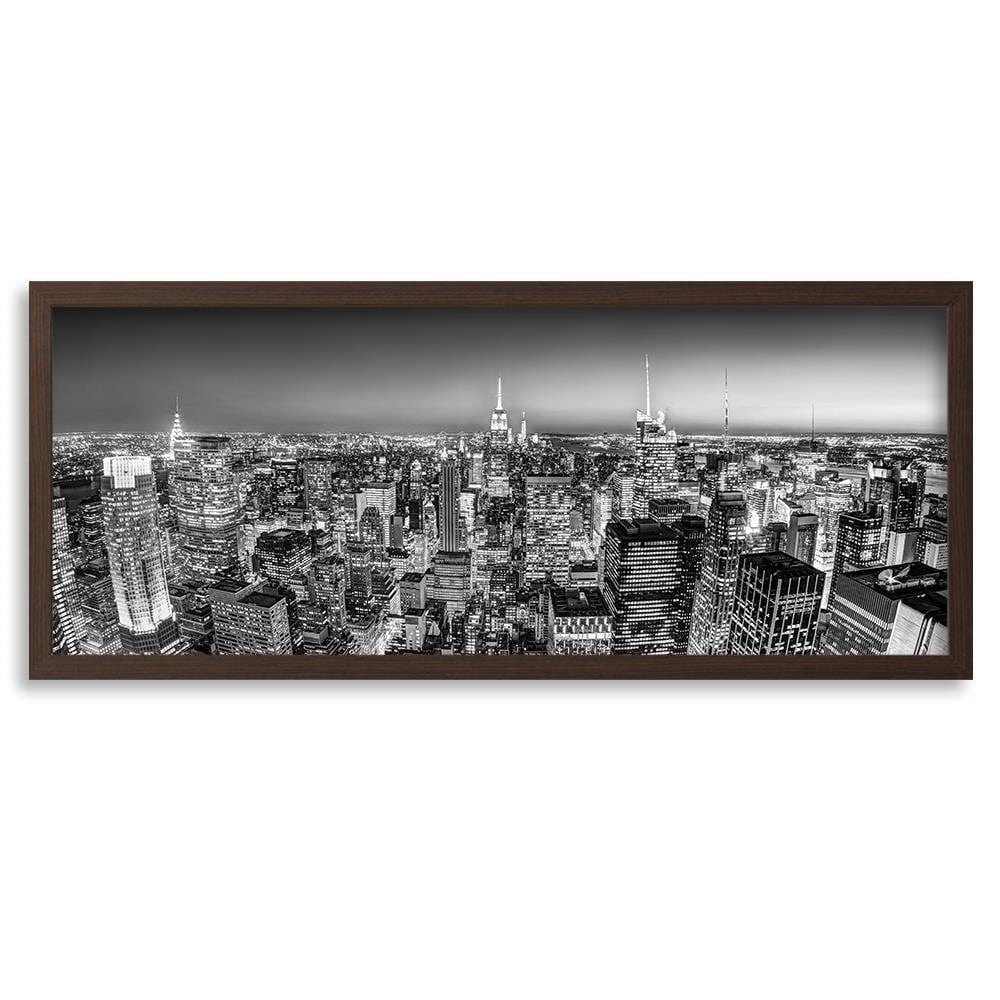 Picture in brown frame PANORAMA, New York City Home Trends