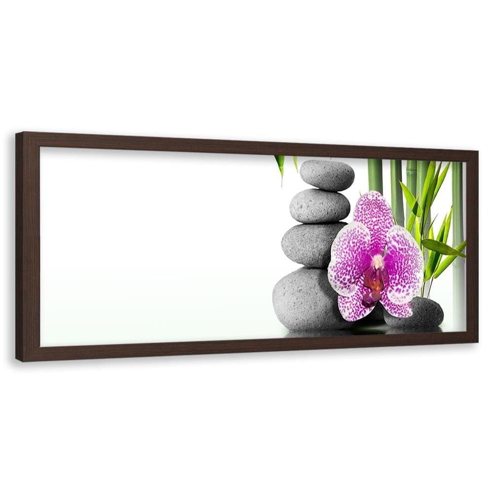 Picture in brown frame PANORAMA, Zen Composition 2 Home Trends