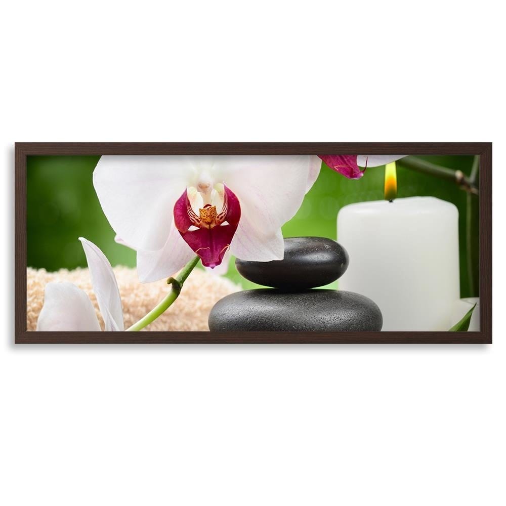 Picture in brown frame PANORAMA, Zen Composition Home Trends