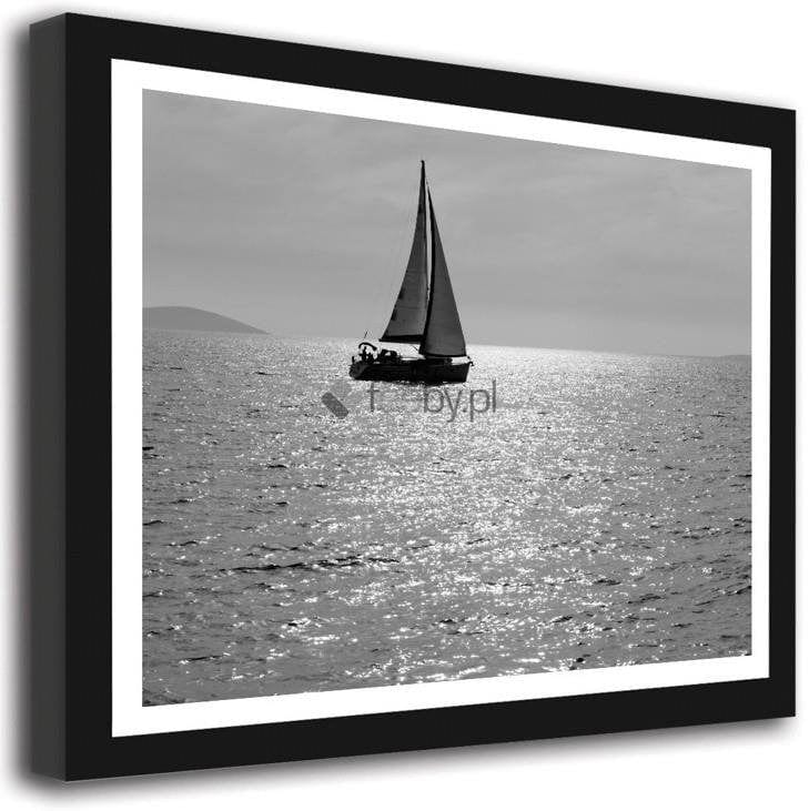 Picture in frame ZERO, A sailboat on a lake Home Trends