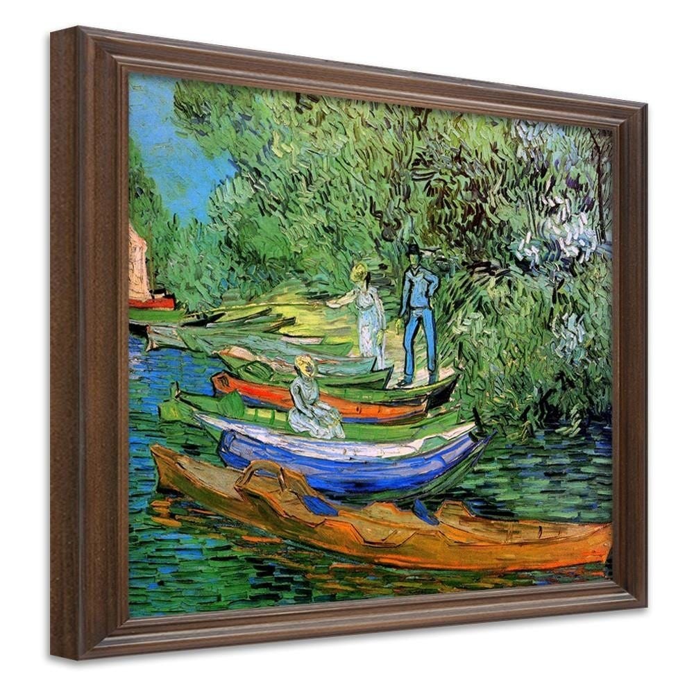 Picture in frame ZERO, Reproduction of the painting by V. Van Gogh - "The Shore of the Oise in Auvers"  Home Trends