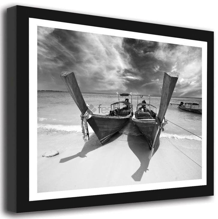 Picture in frame ZERO, Two boats Home Trends