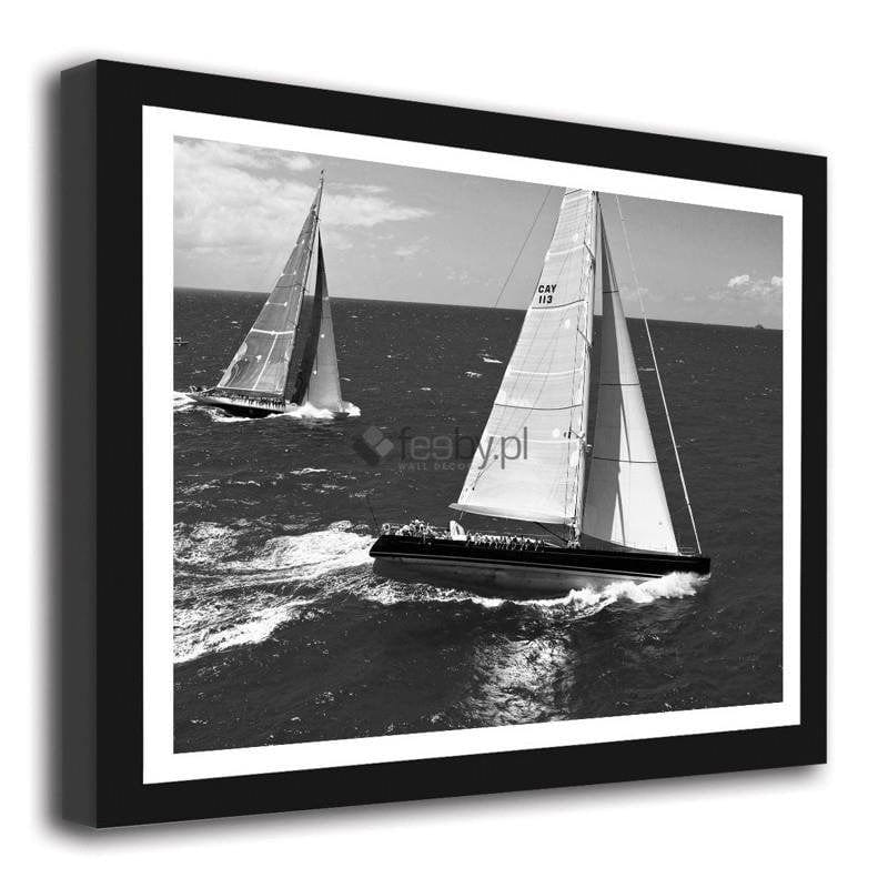 Picture in frame ZERO, Two sailboats Home Trends