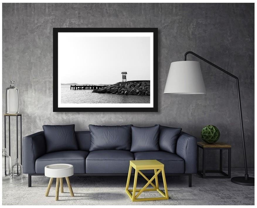 Picture in frame ZERO, View tower on the shore Home Trends