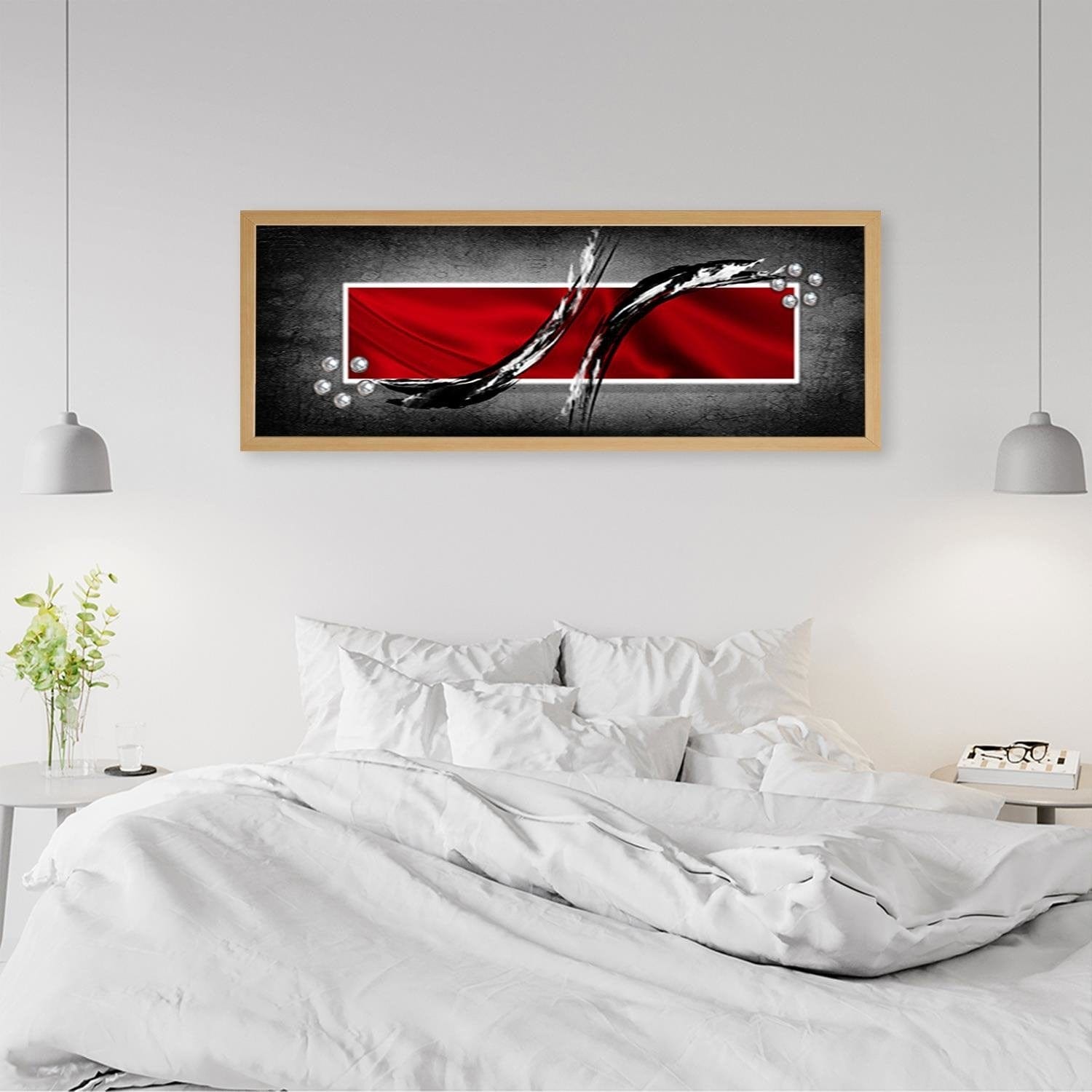 Picture in natural frame PANORAMA, Abstraction Rectangle  Home Trends