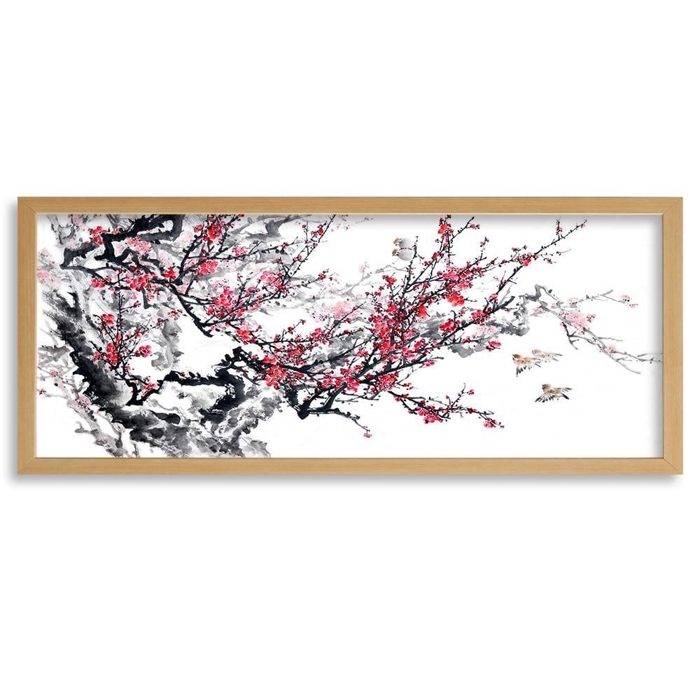 Picture in natural frame PANORAMA, Cherry Blossom Home Trends