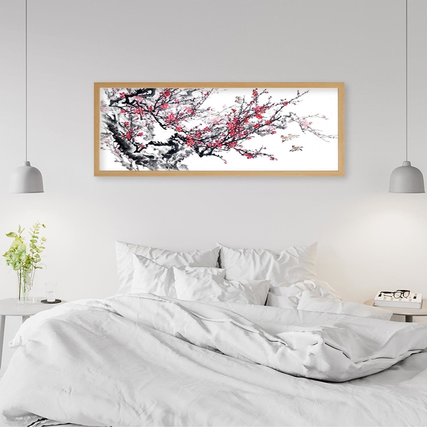 Picture in natural frame PANORAMA, Cherry Blossom Home Trends