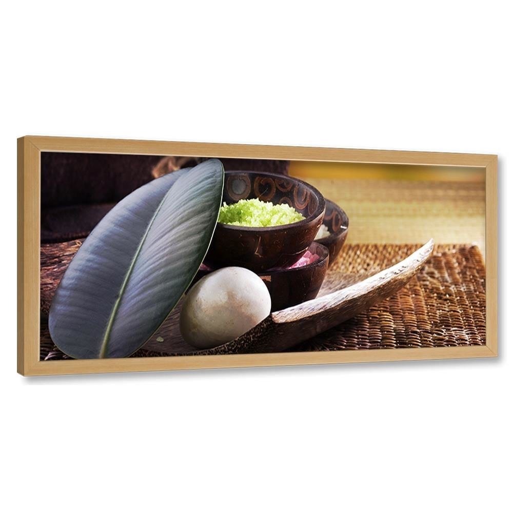 Picture in natural frame PANORAMA, Composition Of Leaves Home Trends