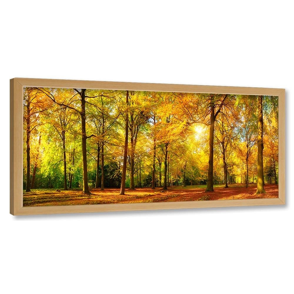 Picture in natural frame PANORAMA, Golden Forest Home Trends