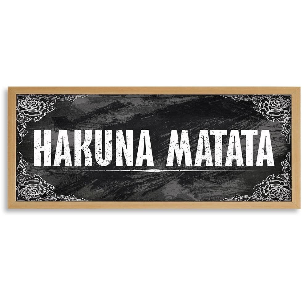 Picture in natural frame PANORAMA, Hakuna Matata Home Trends