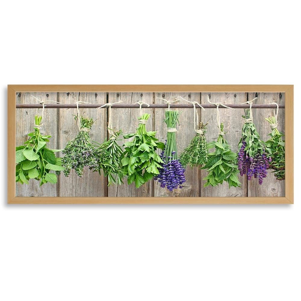 Picture in natural frame PANORAMA, Herbs To Dry Home Trends