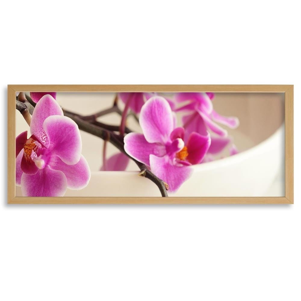 Picture in natural frame PANORAMA, Pink Orchid Home Trends