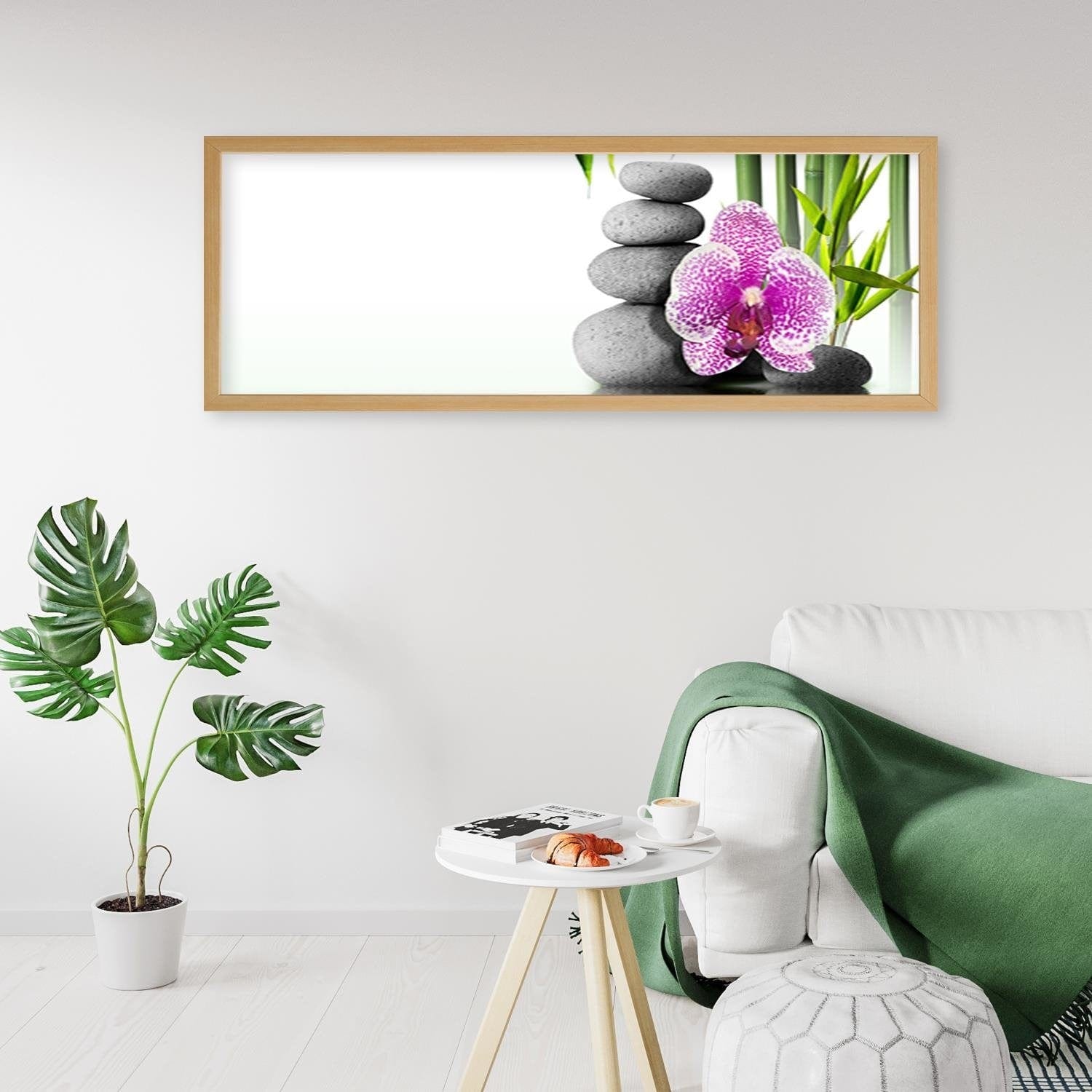 Picture in natural frame PANORAMA, Zen Composition 2 Home Trends