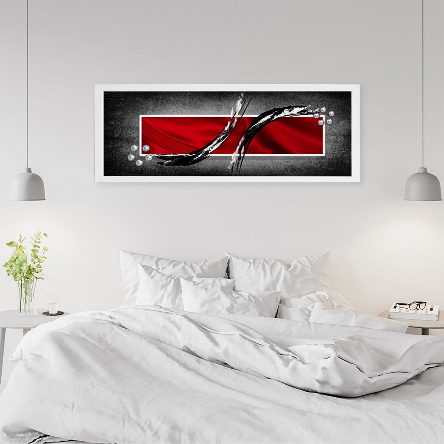 Picture in white frame PANORAMA, Abstraction Rectangle  Home Trends