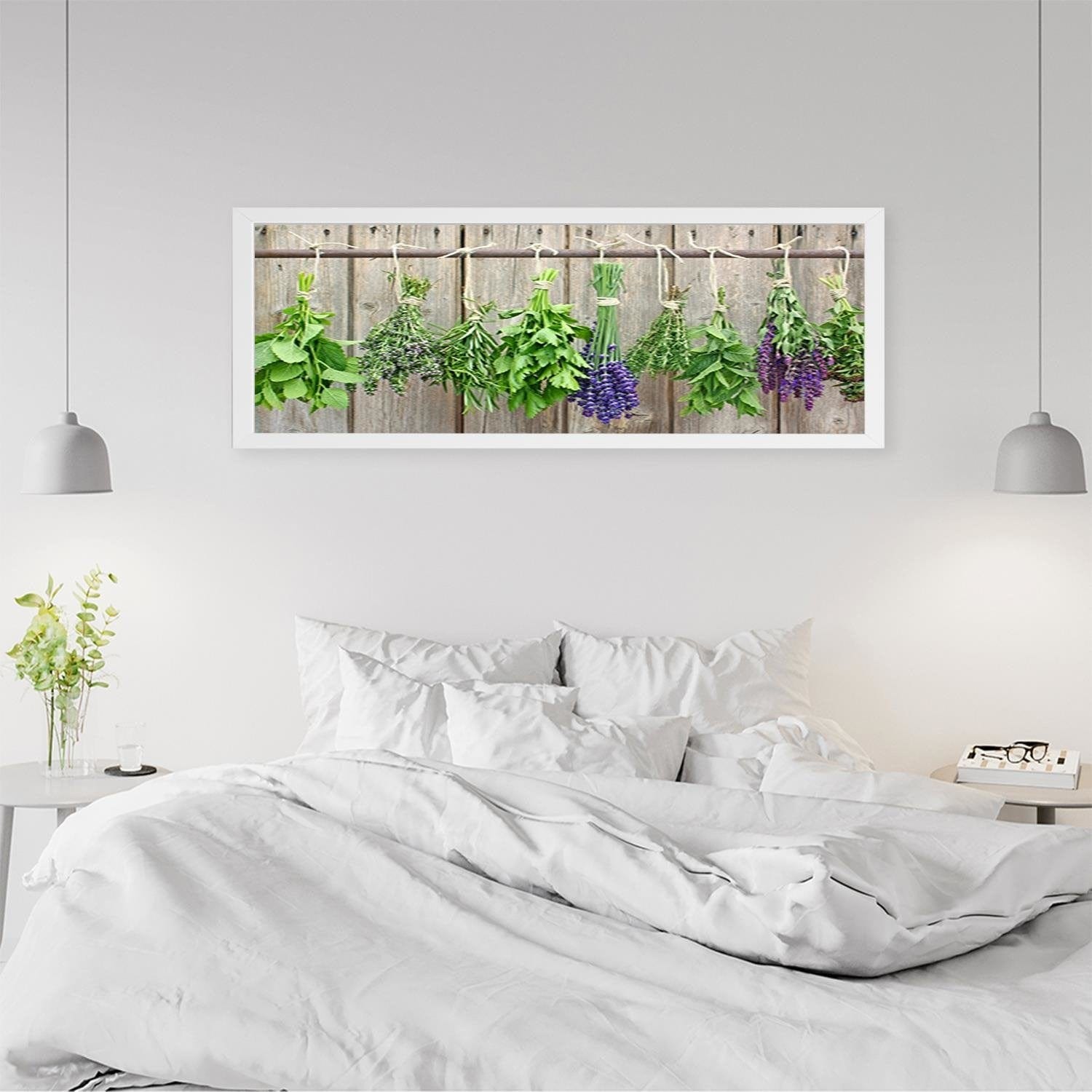 Picture in white frame PANORAMA, Herbs To Dry Home Trends