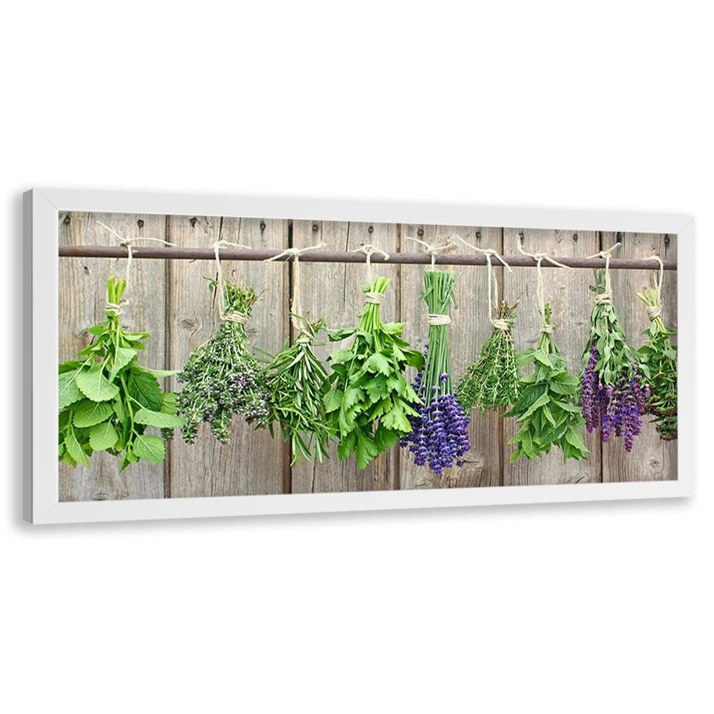 Picture in white frame PANORAMA, Herbs To Dry Home Trends