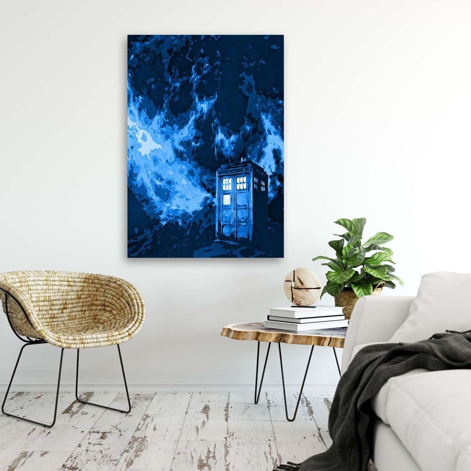 Posteris - Blue Building  E-interjers.lv