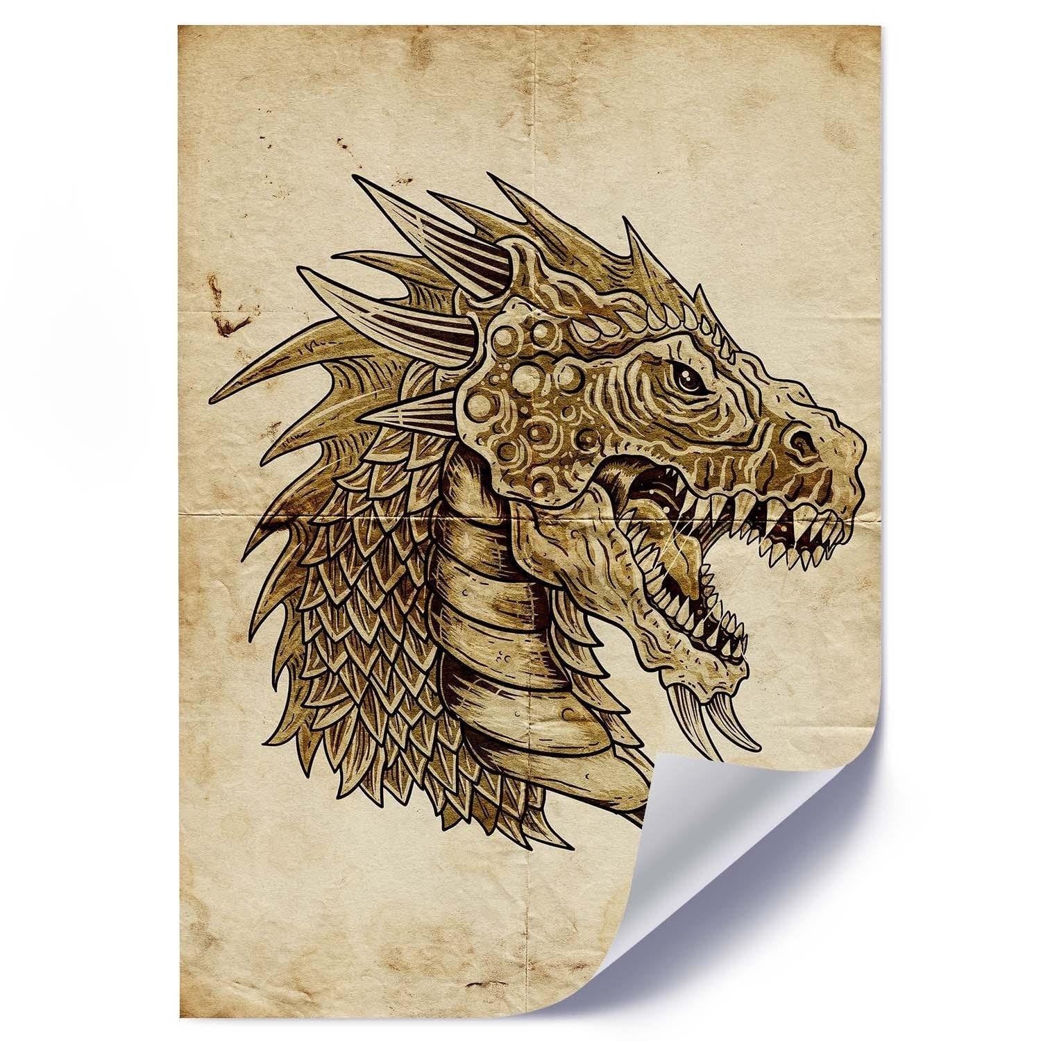 Posteris - Dragons Head E-interjers.lv