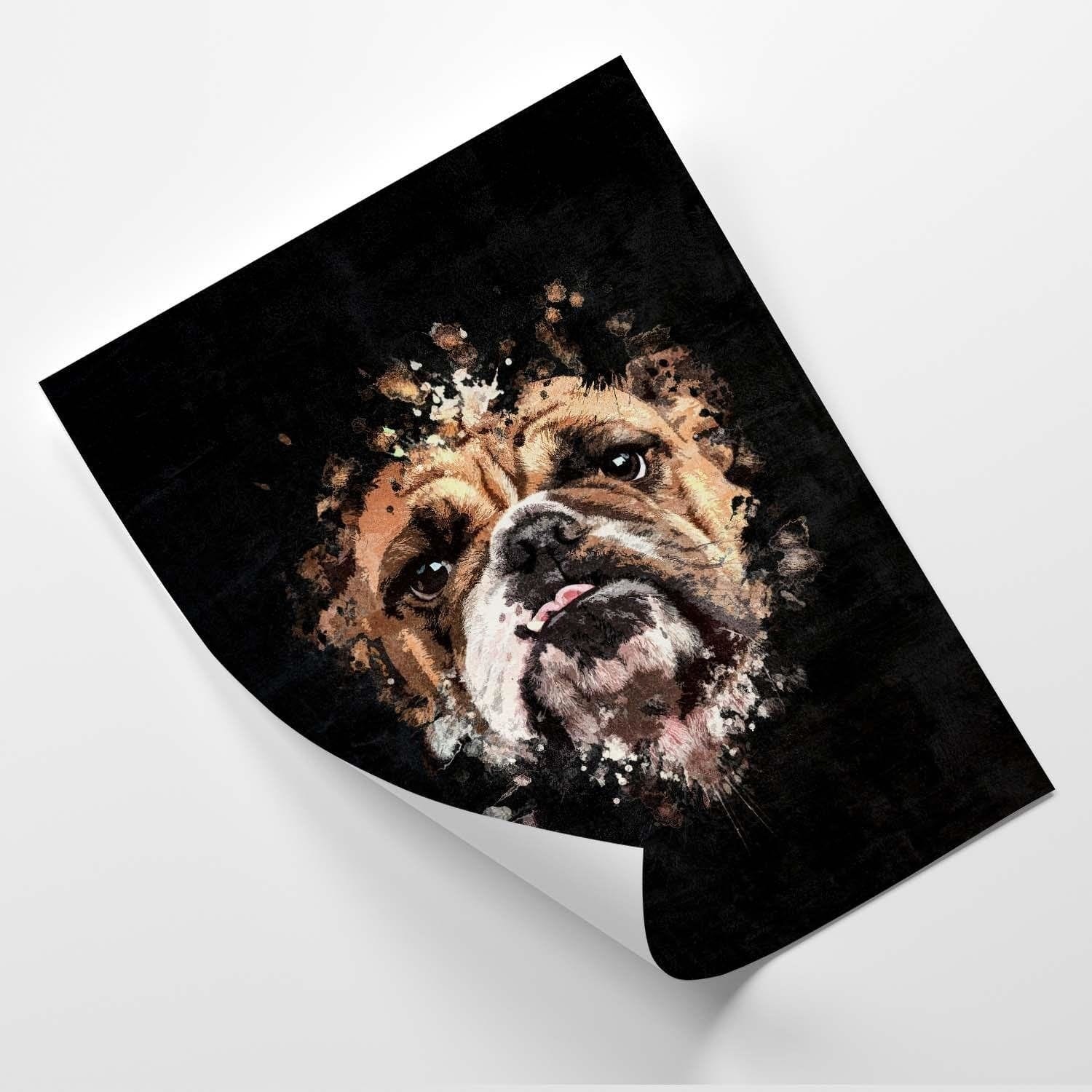 Posteris - English Bulldog E-interjers.lv