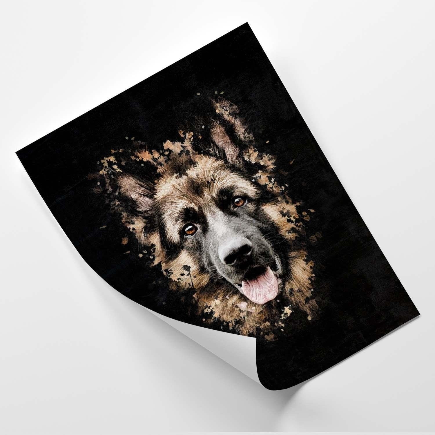 Posteris - German Shepherd E-interjers.lv