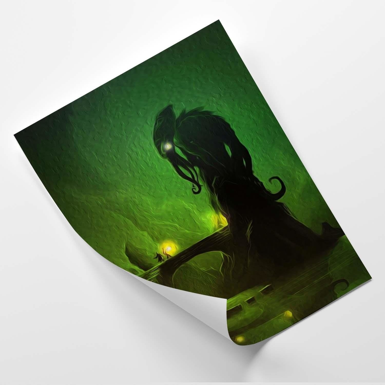 Posteris - Green Demon E-interjers.lv