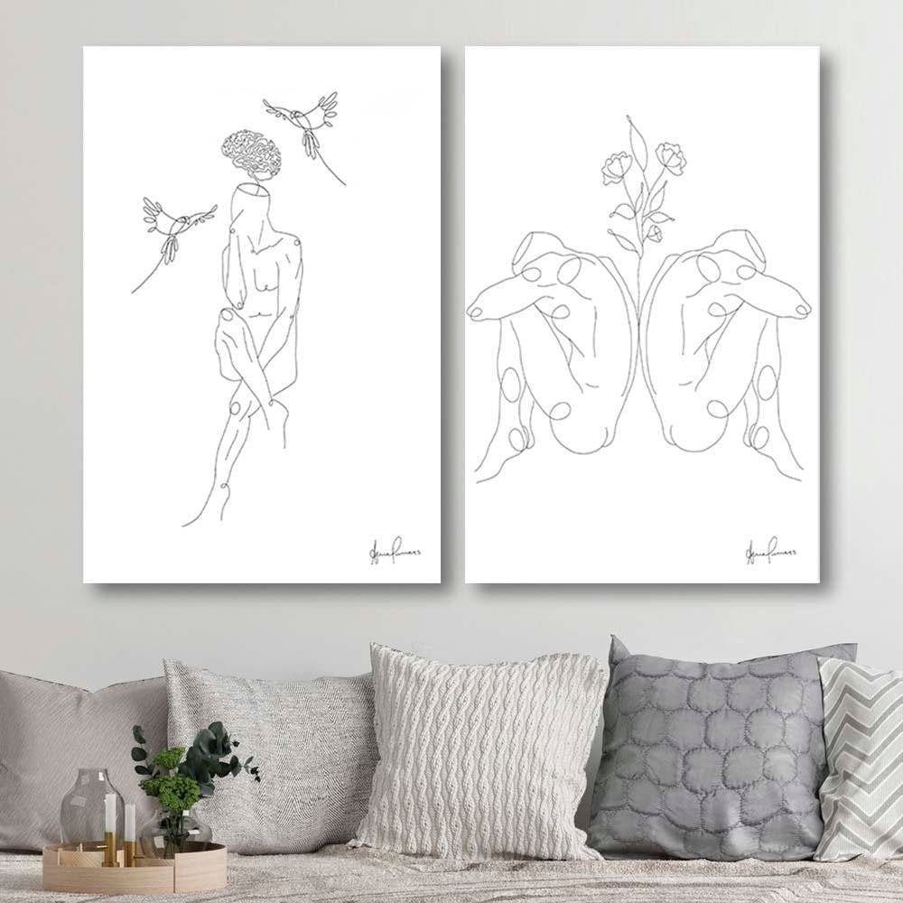 Posteris - Human And The Bird  E-interjers.lv