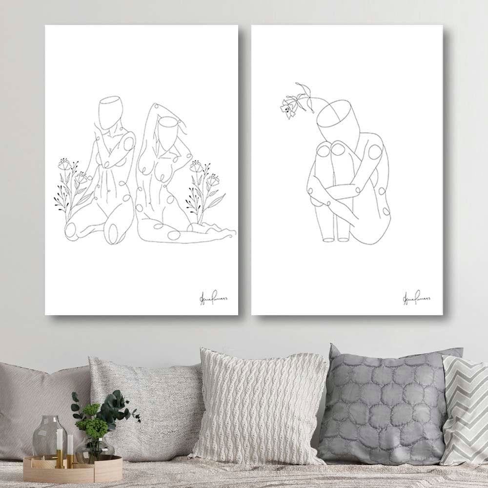 Posteris - Human In The Flowers  E-interjers.lv