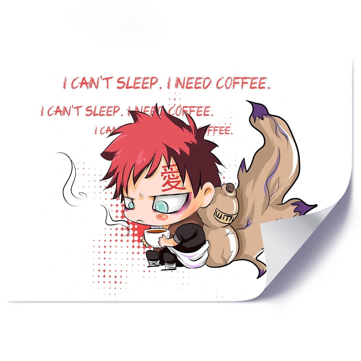 Posteris - Manga I Need Coffee E-interjers.lv