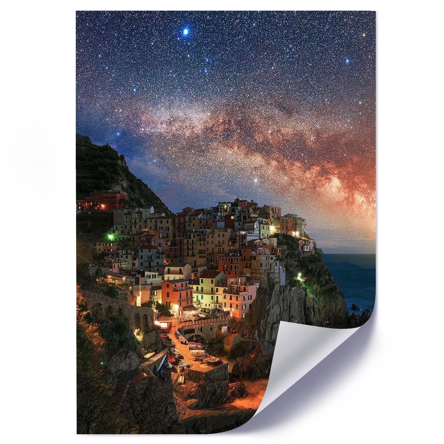 Posteris - Monterosso At Night E-interjers.lv