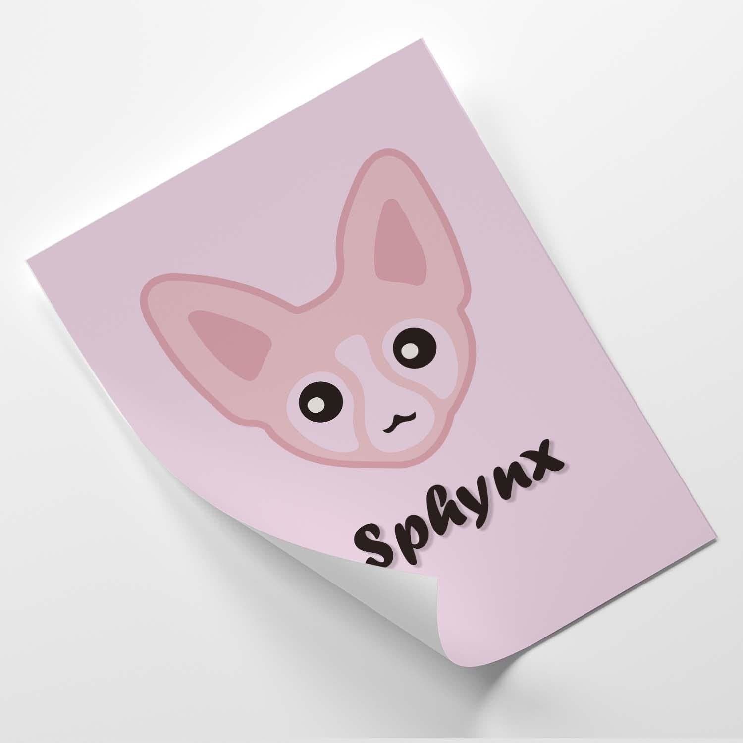 Posteris - Pink Sphinx E-interjers.lv