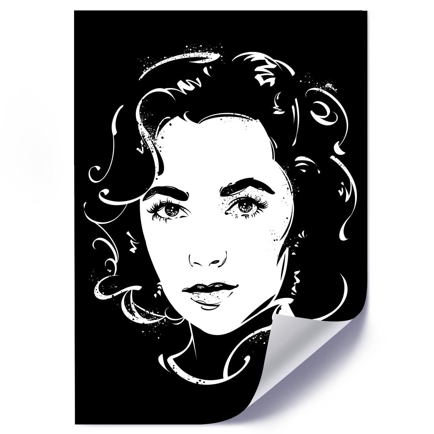 Posteris (plakāts) - Actress Image Black And White Home Trends DECO