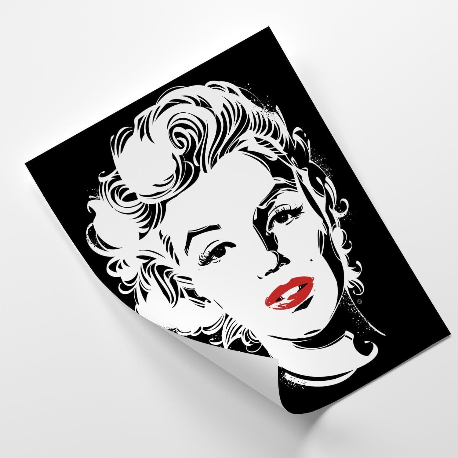 Posteris (plakāts) - American Actress Black And White Home Trends DECO