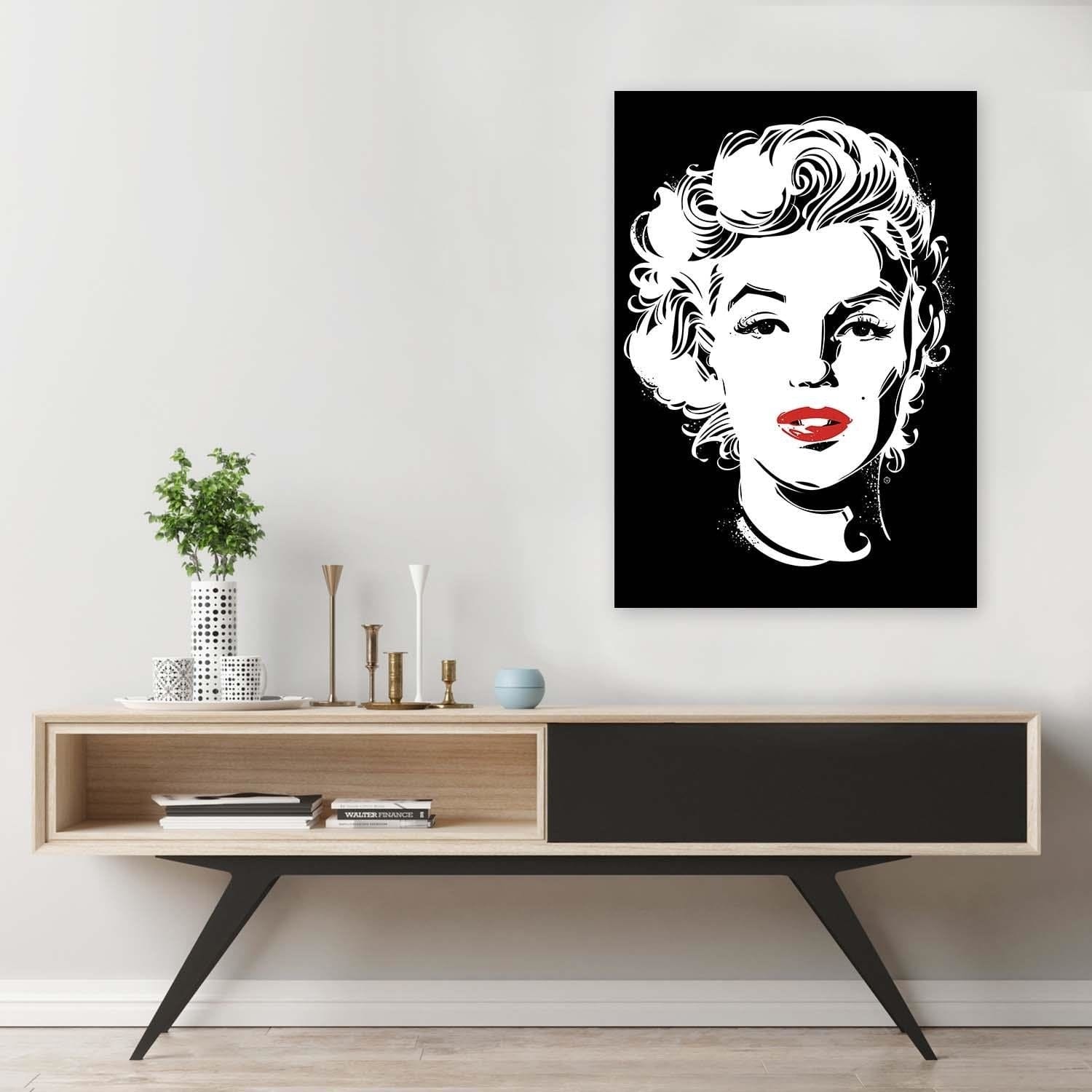 Posteris (plakāts) - American Actress Black And White Home Trends DECO
