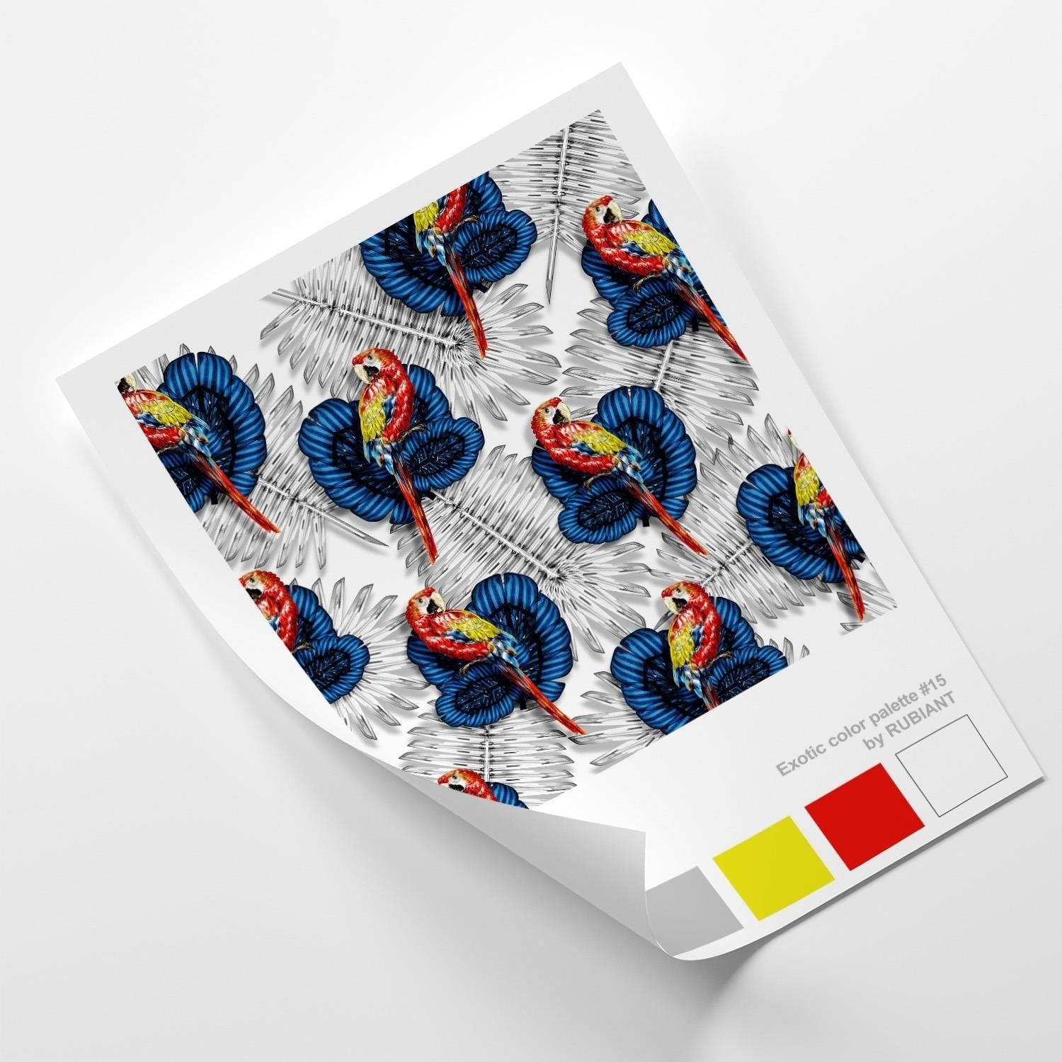 Posteris (plakāts) - Art Print Exotic Blue Home Trends DECO