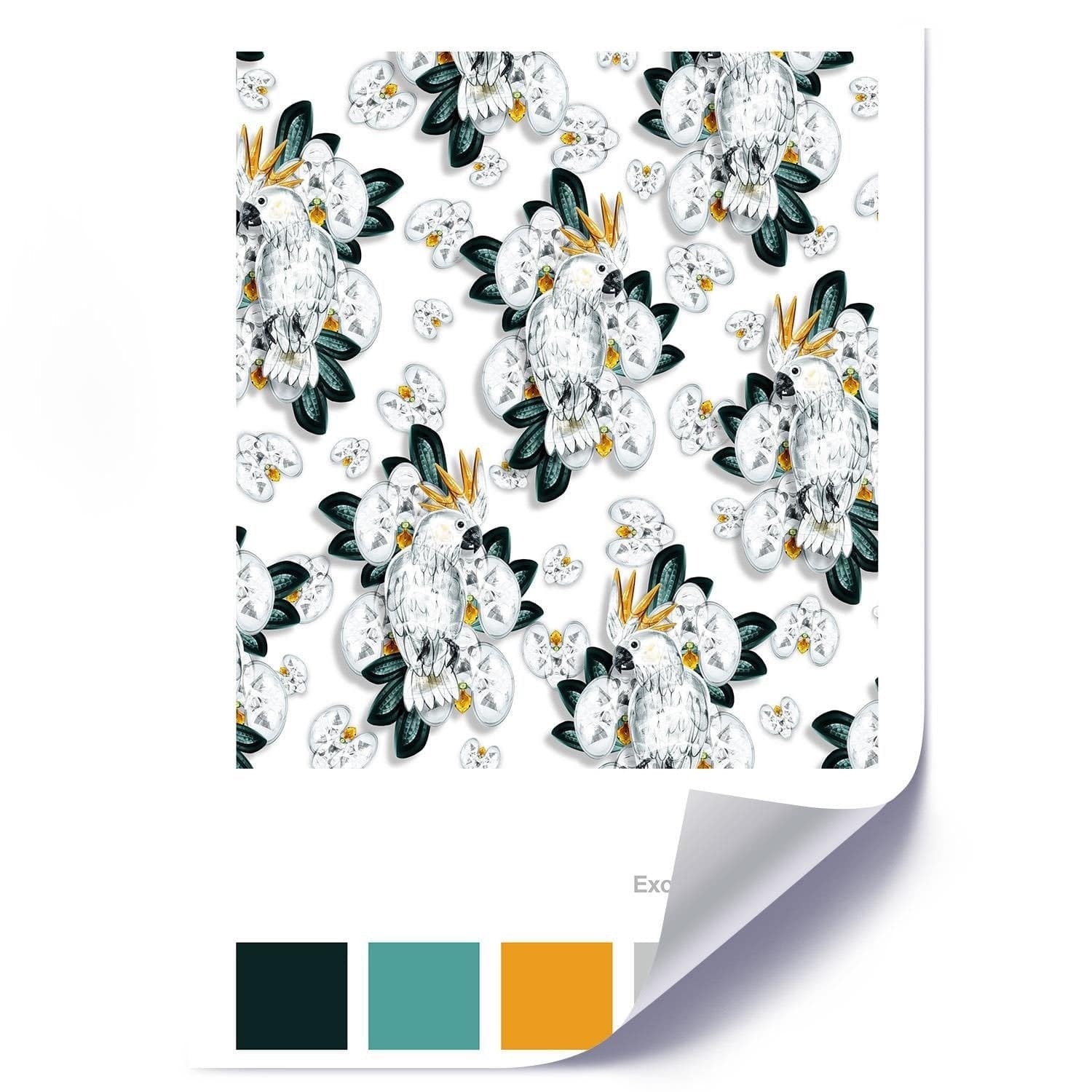 Posteris (plakāts) - Cacatoes White Home Trends DECO