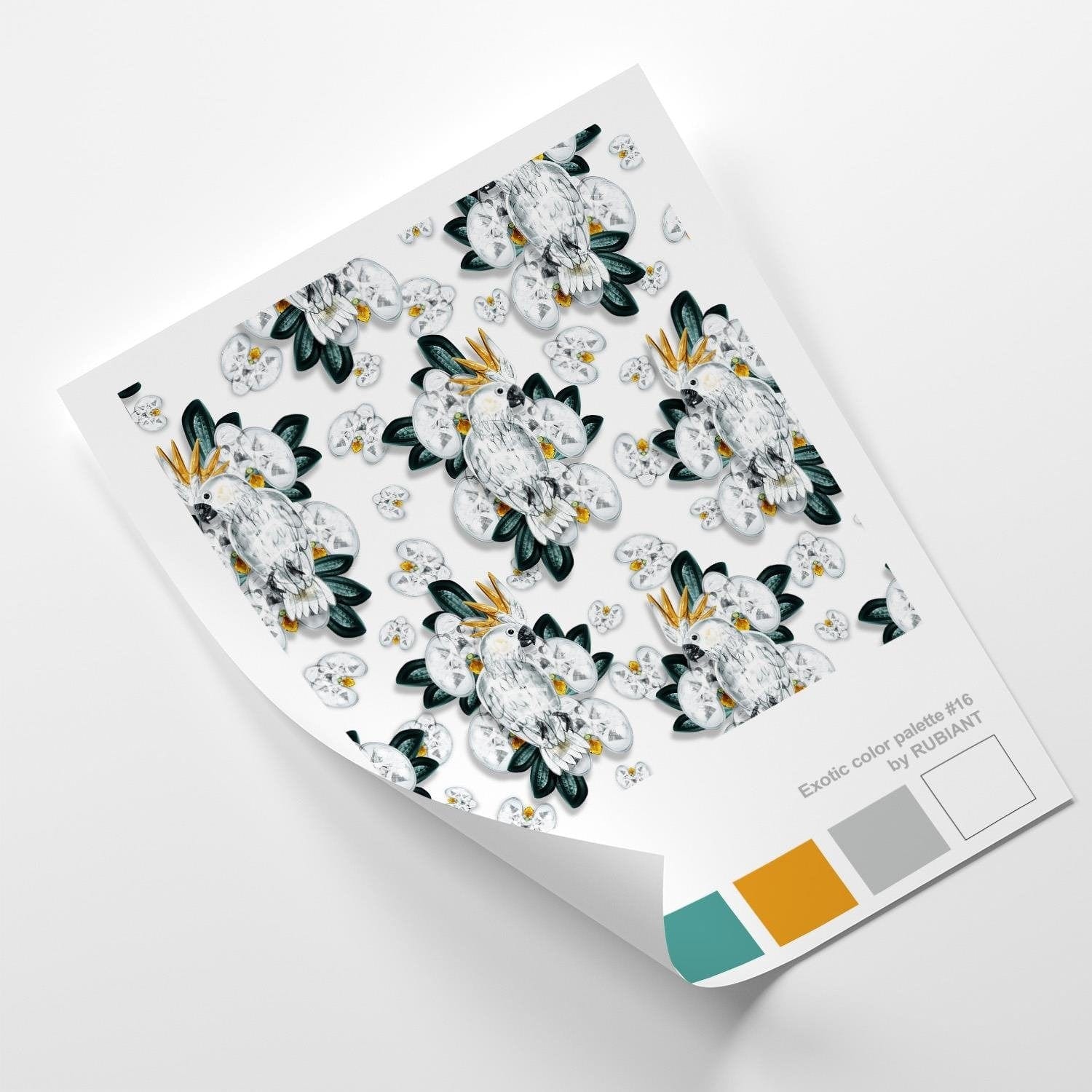 Posteris (plakāts) - Cacatoes White Home Trends DECO