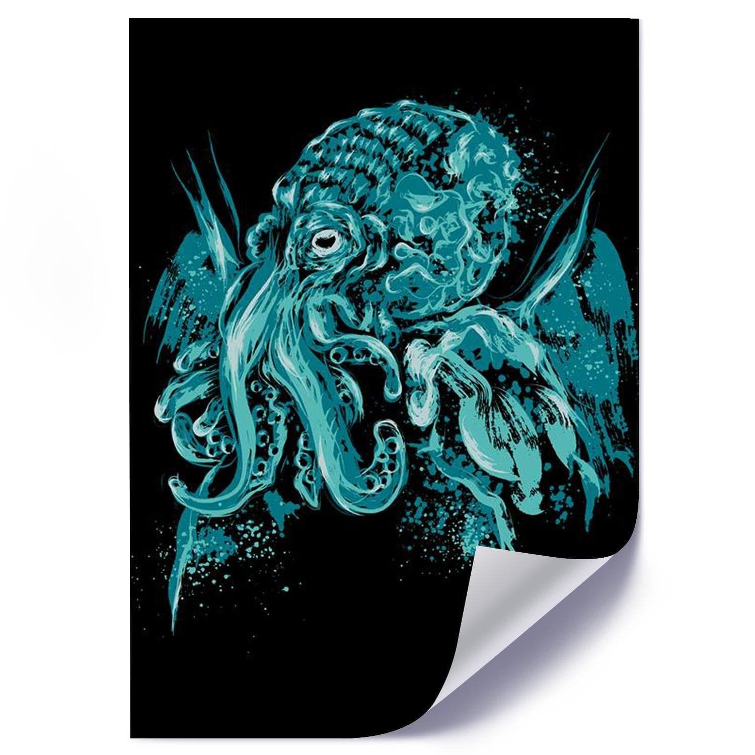 Posteris (plakāts) - Cthulhu Pop Art Blue Home Trends DECO