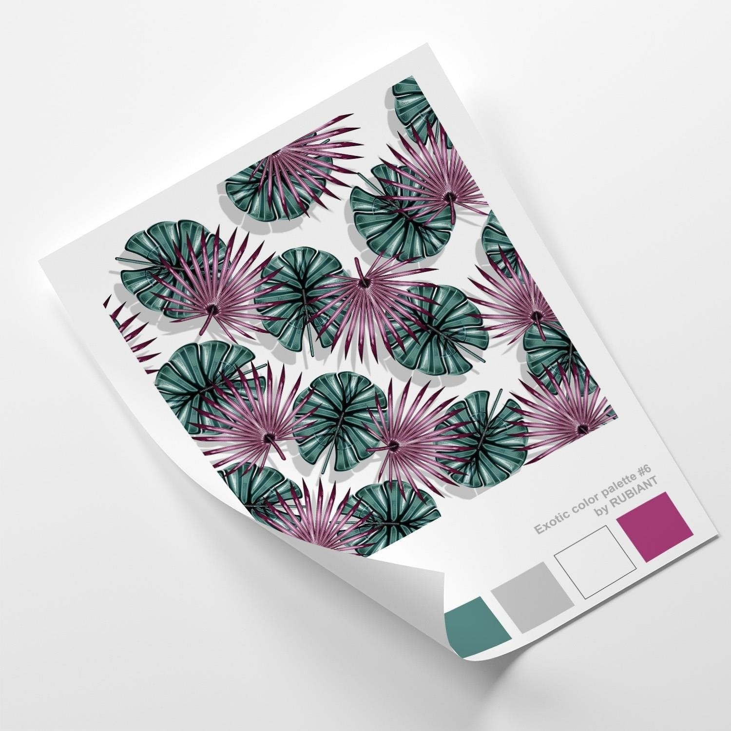 Posteris (plakāts) - Digital Art Purple Home Trends DECO