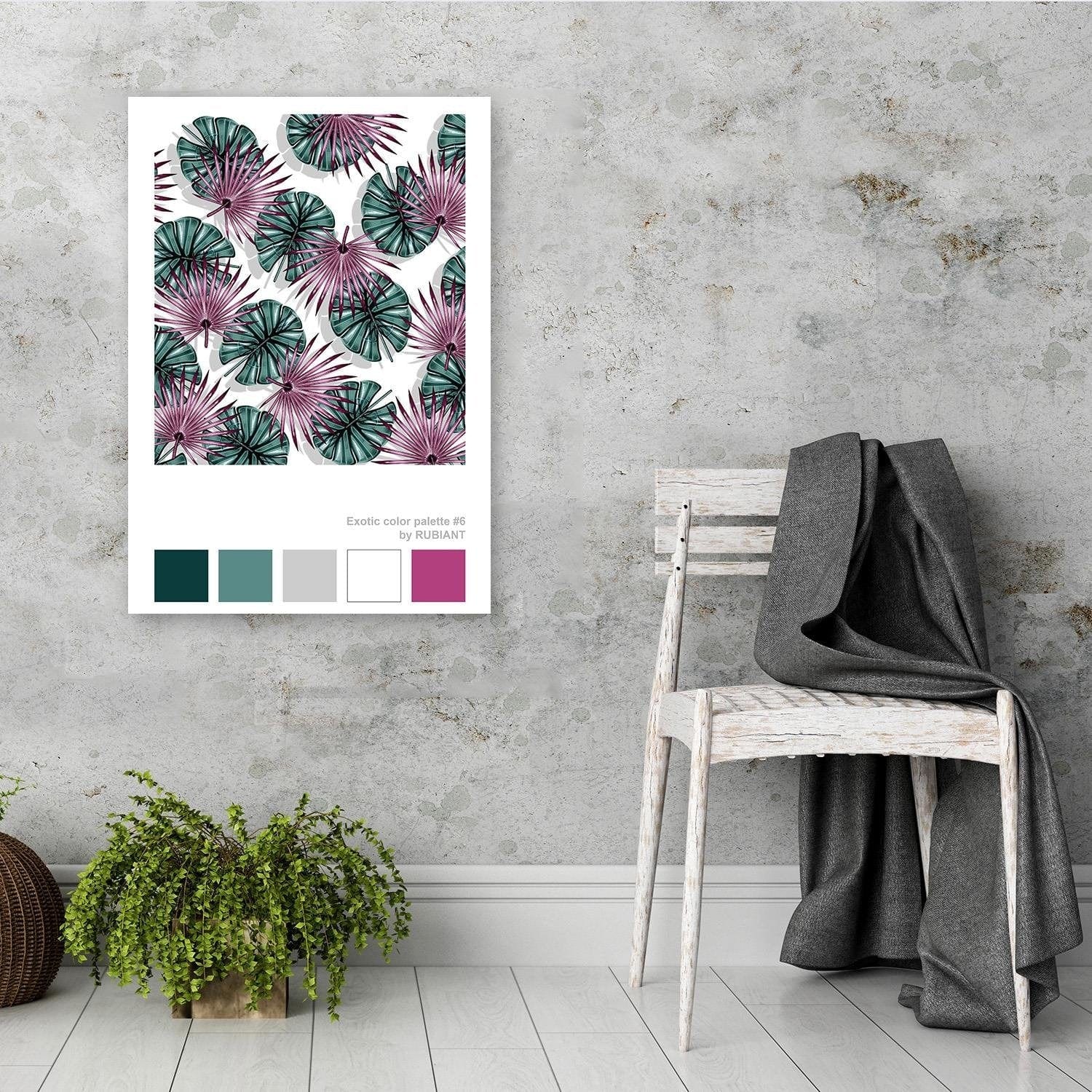 Posteris (plakāts) - Digital Art Purple Home Trends DECO