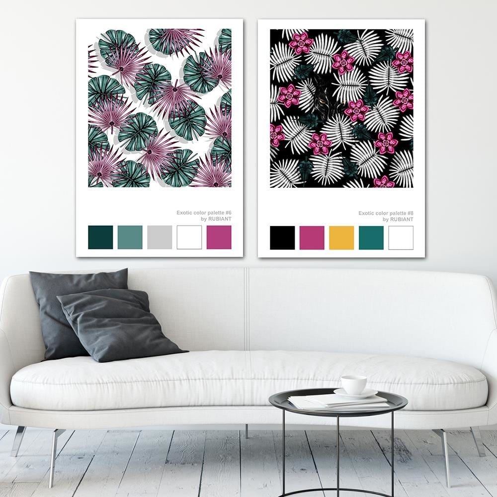 Posteris (plakāts) - Digital Art Purple Home Trends DECO